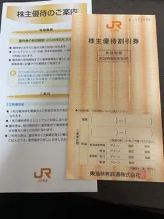 株主優待割引券 2026年6月30日まで