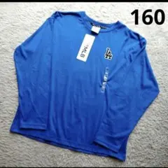 MLB　ドジャース　ロンT　長袖カットソー　160　ブルー　LA Dodgers