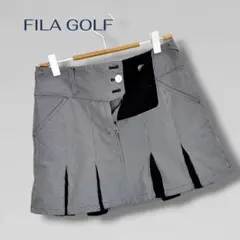 FILA GOLF フィラ レディース グレー 千鳥格子柄 スカート 練習用 M
