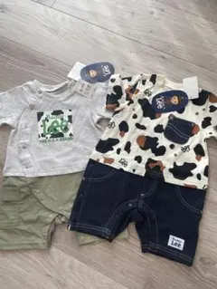 新品　buddy Lee 半袖　ロンパース 70サイズ　２枚セット　男の子