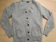 UNIQLO ユニクロ Vネック カーディガン グレー M