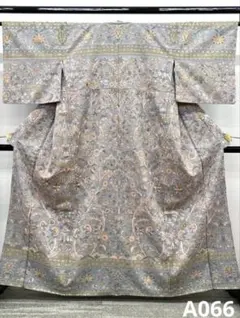 蘇州刺繍 汕頭刺繍 訪問着 総刺繍 正絹 カラー胴裏 A066