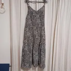 ヒョウ柄キャミソールロングワンピース