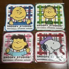 [新品]スヌーピー　ハンカチ4枚セット