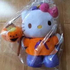 新品未使用　ハローキティ　ハロウィンぬいぐるみ