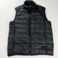 UNIQLO ウルトラライトダウン 黒 ベスト キルティング XL レアサイズ