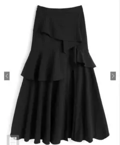 GRL アシンメトリーラッフルスリットスカート[ask137]