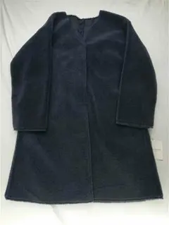 ★JOURNAL STANDARD フェイクボア Vネックコート ネイビー系のサムネイル