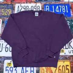 90s USA製 JERZEES 無地スウェット パープル L ヴィンテージ