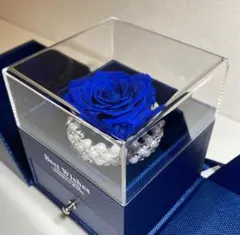 【新品未使用】Best Wishes ネイビーのバラ ギフトボックス