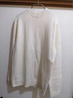 ZARA アイボリー クルーネックニット S