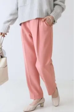 【2021A/W】スピックアンドスパン　ダブルクロステーパードパンツ