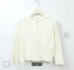 美品　大きいサイズ42 ローズティアラ　ニットパーカー　カーディガン