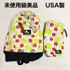 08年限定 スプリングフラワー柄 デイパック&シングルポケット USA製 極美品のサムネイル