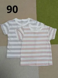 ボーダー Tシャツ 2枚セット 90cmのサムネイル