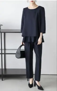 ラジエム バックレースセットアップ スーツ　Mサイズ　ネイビー