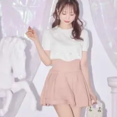 ミシェルマカロン 殿堂入り!!美脚になれるスカート♡ ピンク ミシェマカS