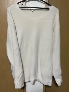 ROPE PICNIC アイボリー Vネックニット