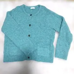 I L L E PLANETE ライトブルー カーディガン…モコモコモヘア