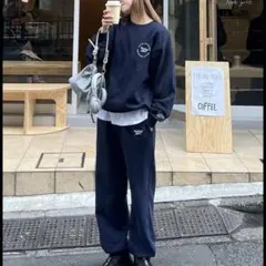 Reebok × CIAOPANIC TYPYクルーネックスウェット　ネイビー