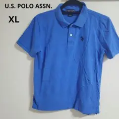 U.S. POLO ASSN.【XL】半袖ポロシャツ 青