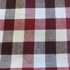 先染め生地（ブロックチェック柄ツイル）
