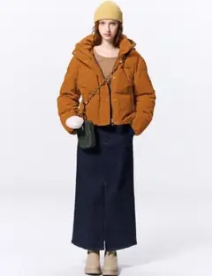 GU 裏フリースデニムスカート