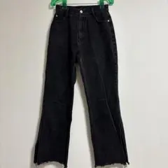 「美品」ブラックブーツカットデニム/PAGEBOY