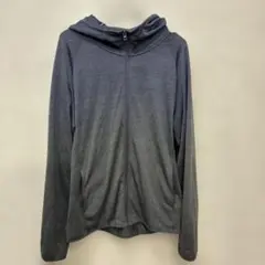 V1428 UNIQLO ドライEX フルジップパーカー ネイビー Mのサムネイル