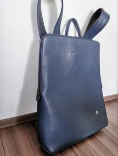 Samsonite レザーバックパック ネイビーのサムネイル