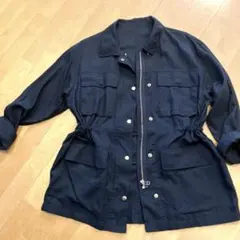Green label relaxing ネイビー ミリタリージャケット 長袖のサムネイル