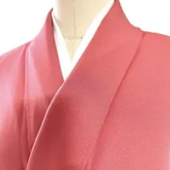 6k868 着物 正絹 夏物 薄物 絽 小紋 ピンク 白 花柄 和装 - メルカリ