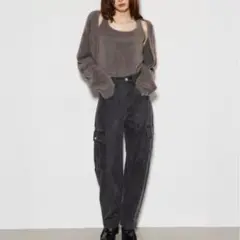 rienda オーバーポケットデニムパンツ