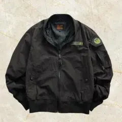 FUTURE BULLET フライトジャケット 黒 MA-1 ミリタリー 古着