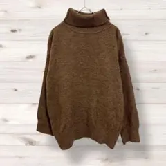 タートルネックニット　ハイネック　シンプル　無地　カジュアル　1273R