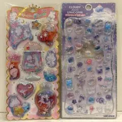 正規品　キラキラ　ウォーターインシール　ストーン付き　プチドロップ　ユニコーン