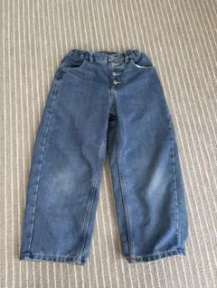GU キッズ デニムパンツ 130cm ブルー