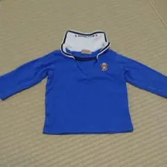 MIKI HOUSE ロゴ ロンT シャツ セーラー ブルー 長袖 プッチーニ