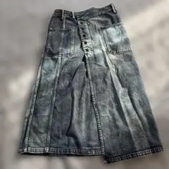 巻きスカート　デニム