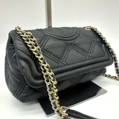 【極美品】トリーバーチ　2wayショルダーバッグ キルティング 金具　ブラック 2025年最新】トリーバーチ ショルダーバッグ キルティングの人気