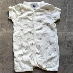 プチバトー　半袖ボディ　ツーウェイオール　60cm