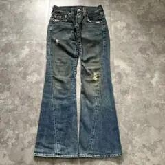 00s true religion joey flared denim Y2K