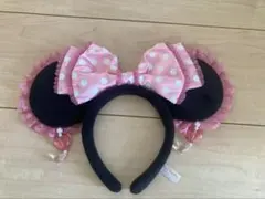 ディズニーミニーイヤリングピンクカチューシャ