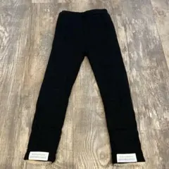 裏地総ボア　黒ロングパンツ