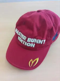 パーリーゲイツ マスターバニー ユニセックス プリムキャップ ワインレッド