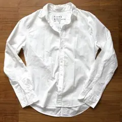 フランク＆アイリーン PAUL XS 白シャツ イタリア生地 ロンハーマン