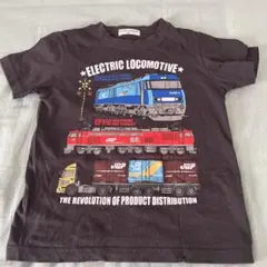 電気機関車デザイン Tシャツ 120