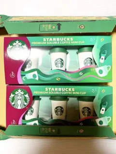 【送料込】STARBUCKS プレミアムソリュブルコーヒーミニカップ 2箱