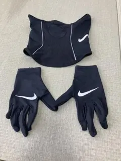 ナイキ　スヌードネックウォーマーとグローブセット短時間使用のみ