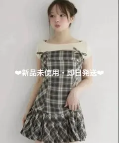 andmary Karen check mini dress アンドマリー - メルカリ